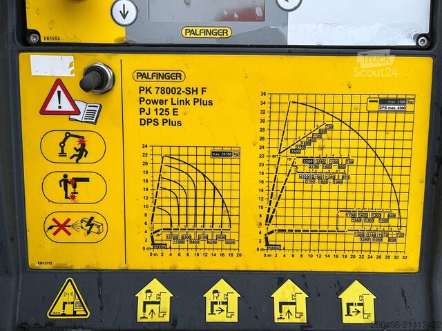 Відкрите тіло Volvo FH 500 8x2*6 PK 78002 + JIB + WINCH / PLATFORM ...