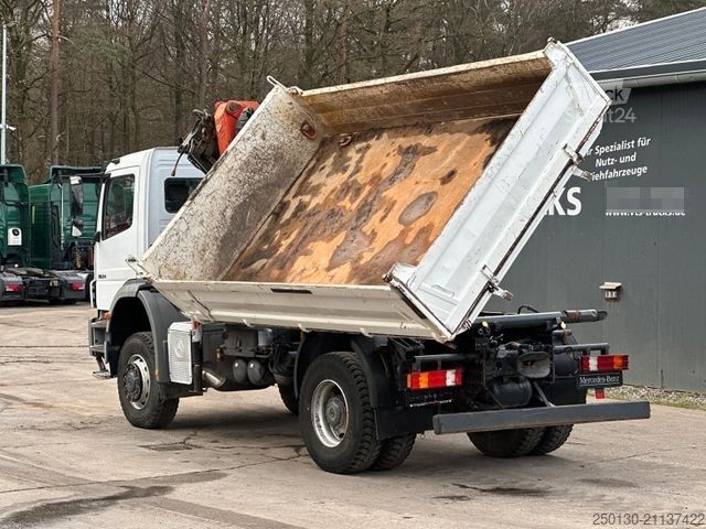 Three-sided tipper truck MERCEDES-BENZ Axor 1824 4x4 EU5 DSK, Palfinger PK9501 LK 6m³