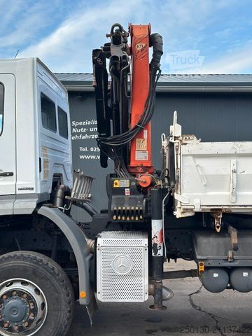 Three-sided tipper truck MERCEDES-BENZ Axor 1824 4x4 EU5 DSK, Palfinger PK9501 LK 6m³