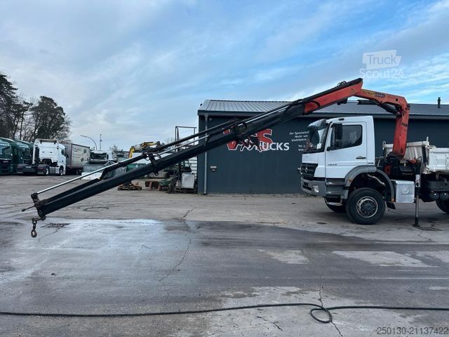 Three-sided tipper truck MERCEDES-BENZ Axor 1824 4x4 EU5 DSK, Palfinger PK9501 LK 6m³