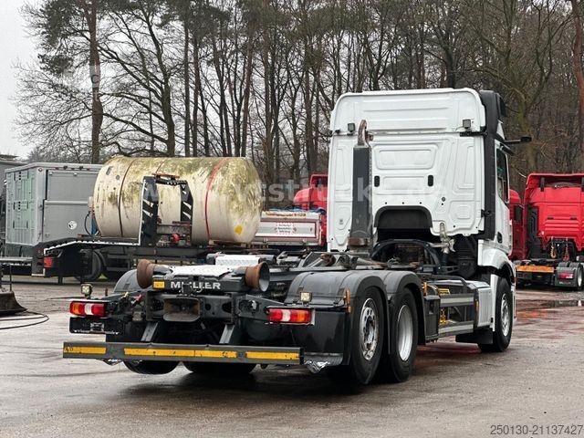 Roll-off tipper truck MERCEDES-BENZ Actros 2548 L Meiller-ARK, Nachlauf-Lift-Lenkach