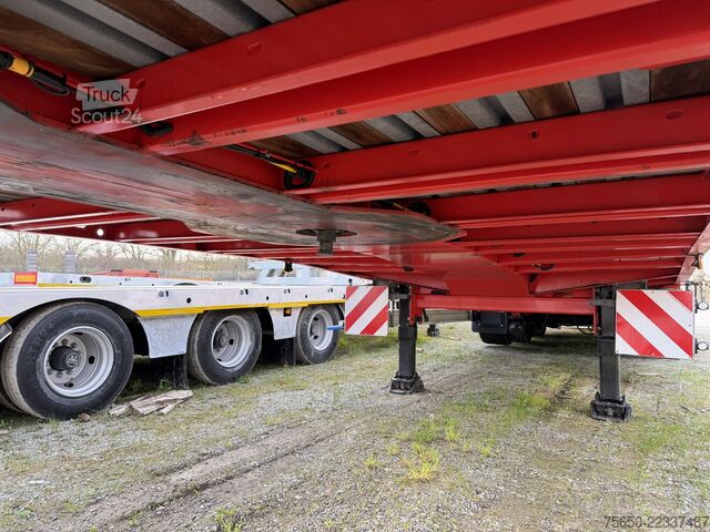 Semiremorcă cu platformă joasă Kässbohrer LB3E  3 Achs Mega Satteltieflader, Jumbo, Wenig Benutzt