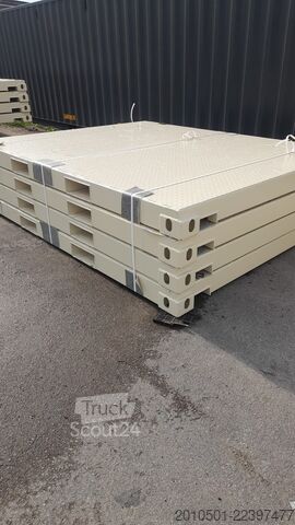 Container 10 Fuß Stahlplattform / NEUWARE mit Gabelstaplertaschen