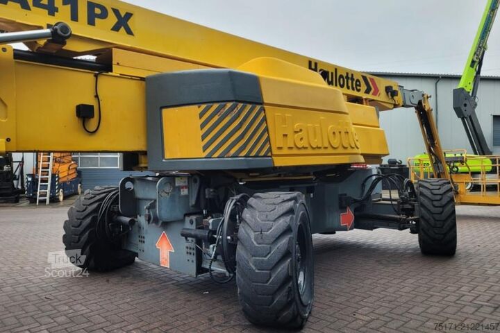 Mafsallı teleskopik çalışma platformu Haulotte HA41PX As-Is, Diesel, 4x4x4 Drive, 41.5m Working H