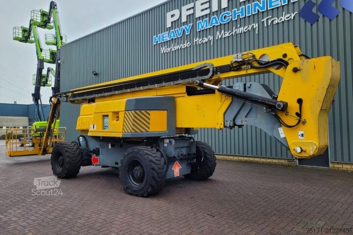 Mafsallı teleskopik çalışma platformu Haulotte HA41PX As-Is, Diesel, 4x4x4 Drive, 41.5m Working H