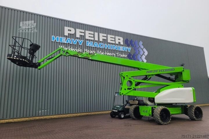 Mafsallı teleskopik çalışma platformu Niftylift HR28 Hybrid 4x4 As-Is, Hybrid, 4x4 Drive, 28m Work