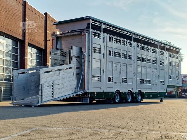 Szarvasmarha-szállítás Pezzaioli SBA31 SR - NEW - 3+4 Floor - lift axle - liftin...