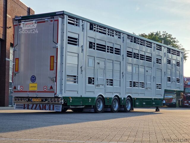 Szarvasmarha-szállítás Pezzaioli SBA31 SR - NEW - 3+4 Floor - lift axle - liftin...