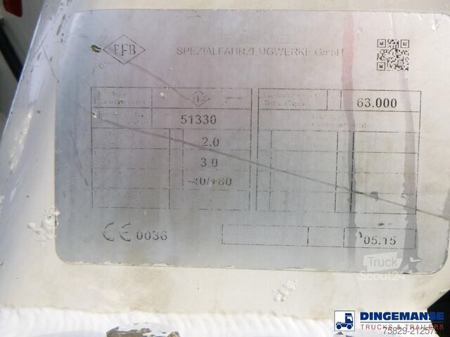 Tank Feldbinder Powder tank alu 63 m3 (tipping)