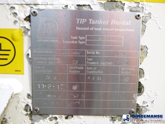 Tank Feldbinder Powder tank alu 63 m3 (tipping)