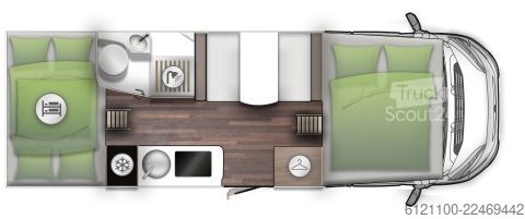 Alkoof camper Forster A 699 DVB Automatik - 6 Sitzplätze