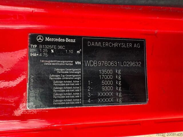 Пожежна машина Mercedes-Benz ATEGO 1325 **FIRETRUCK-2000LTR TANK