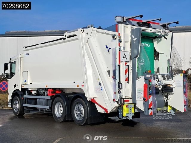 Camion à ordures DAF XD 340 6X2 FAN Day Cab - Olympus Hecklader 21W -
