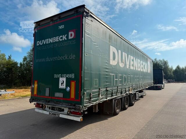 Отворено полуремарке с брезент SCHMITZ CARGOBULL SCB*S3T MegaTrailer Curtainsider Edscha
