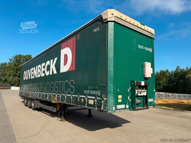 Отворено полуремарке с брезент SCHMITZ CARGOBULL SCB*S3T MegaTrailer Curtainsider Edscha