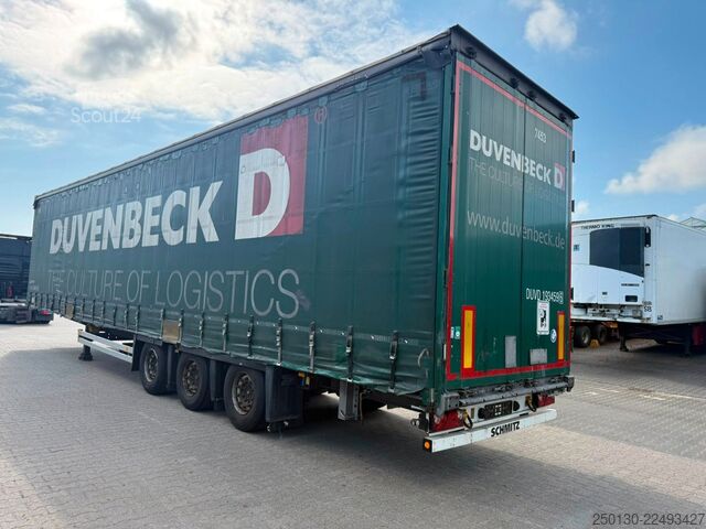Отворено полуремарке с брезент SCHMITZ CARGOBULL SCB*S3T MegaTrailer Curtainsider Edscha
