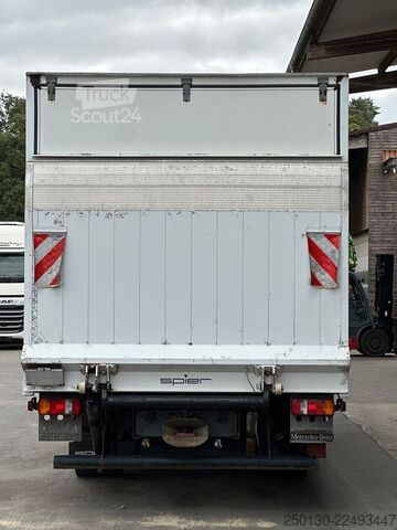 Furgoneta caja MERCEDES-BENZ Atego 818 4x2 BB Spier Koffer & Palfinger LBW