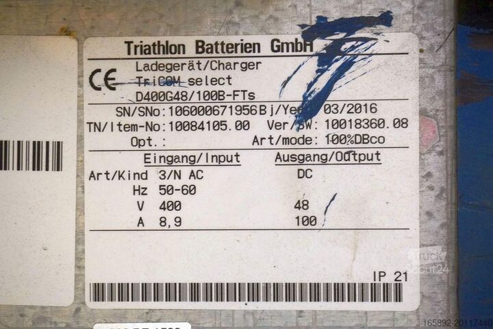 Krautuvo baterija TRICOM TriCom Select 48V / 100A