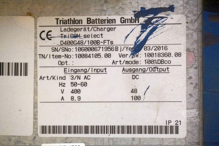 Krautuvo baterija TRICOM TriCom Select 48V / 100A