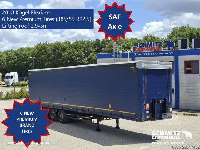 Semiremorcă deschisă cu prelată Kögel Curtainsider Mega