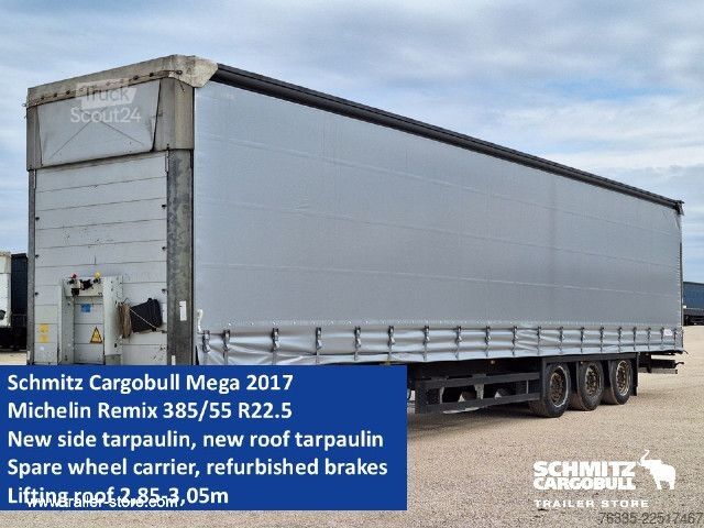 Open oplegger met zeil Schmitz Cargobull Curtainsider Mega