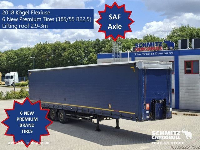 Open oplegger met zeil Kögel Curtainsider Mega