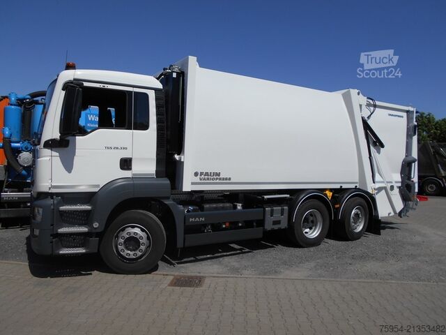 Atkritumu vedējs MAN TGS 26.330 6x2-2 BL / Faun Variopress