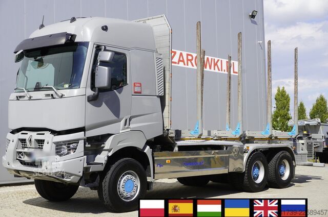 Tovornjak za prevoz hlodovine Renault K520 DE13 6x6 / 80 tho. km! / 78 t