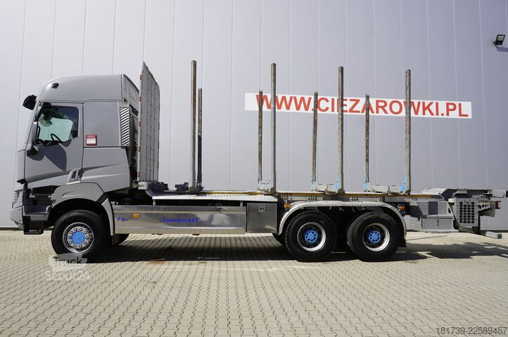 Tovornjak za prevoz hlodovine Renault K520 DE13 6x6 / 80 tho. km! / 78 t