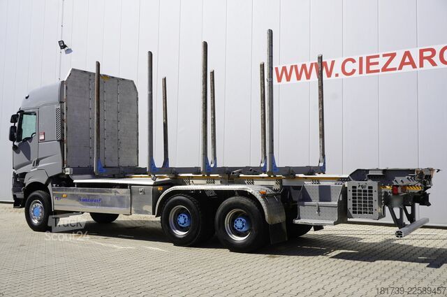 Tovornjak za prevoz hlodovine Renault K520 DE13 6x6 / 80 tho. km! / 78 t