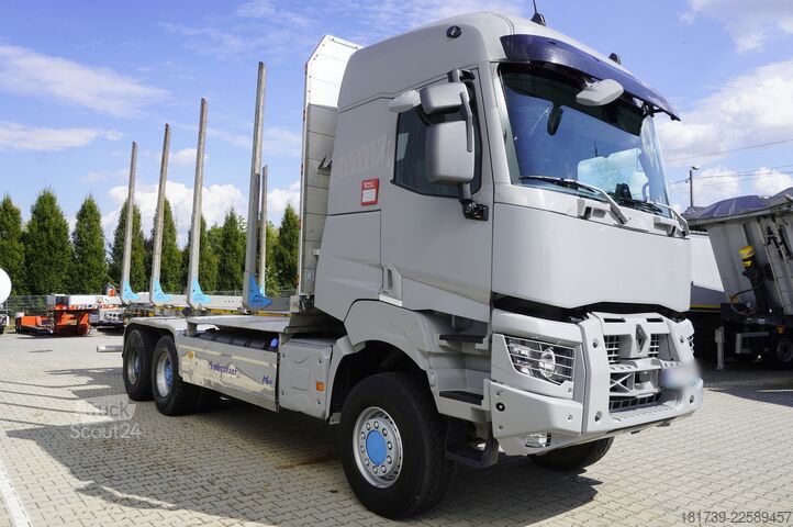 Tovornjak za prevoz hlodovine Renault K520 DE13 6x6 / 80 tho. km! / 78 t