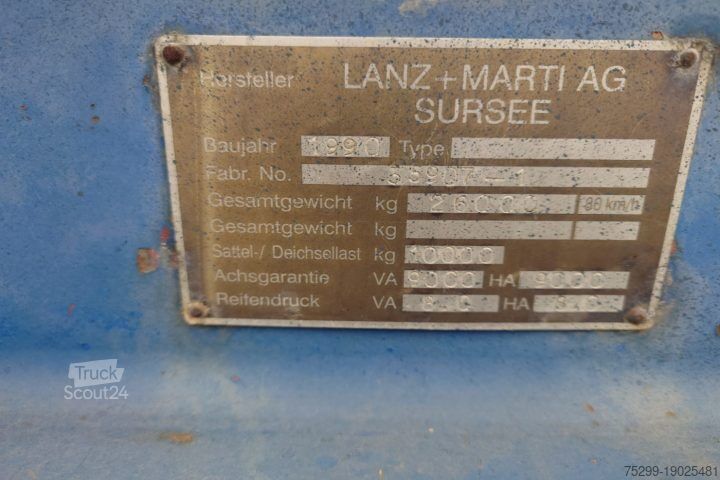 Öppen semitrailer Lanz Lanz+Marti Element Transport