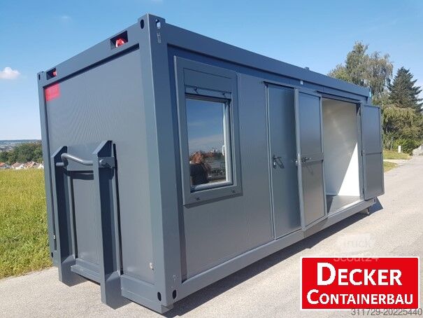 Wohncontainer Decker Containerbau Kombicontainer, 20 ft halb Büro/ Lager