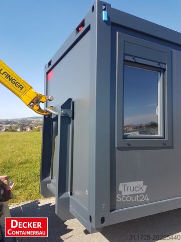 Container för boende Decker Containerbau Kombicontainer, 20 ft halb Büro/ Lager