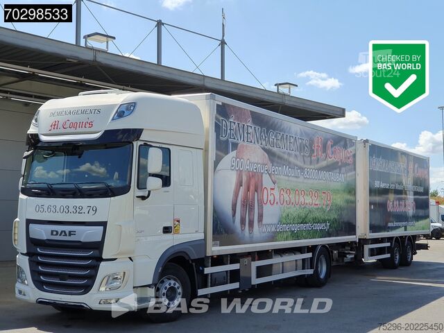 DAF XF 480 4X2 med 1500 kg lift, retarder, parkeringsklimaanlegg, automatgir, ACC, Euro 6 DAF XF 480 4X2 1500kg Ladebordwand Retarder Standkl...