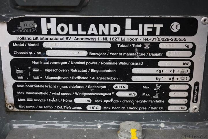 Scissor lift Holland Lift Ecostar HL-11812 Electric, 14m Working Height, 300