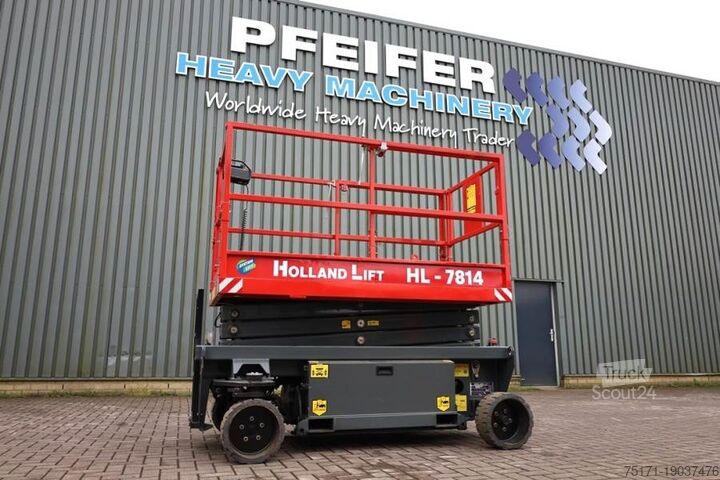 Scissor lift Holland Lift Ecostar HL-7814 Electric, 10m Working Height, 450k