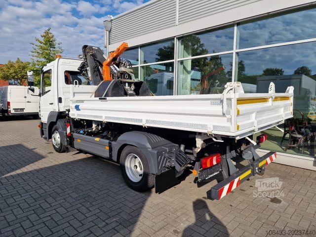 Transporter mit Kipper MERCEDES-BENZ Atego 821 Kipper/Kran/Funk/Greifer/2xAHK/Ölansch