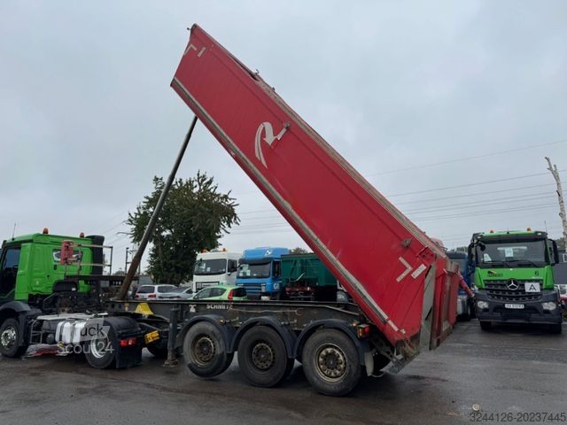 Semi-remorque benne SCHMITZ CARGOBULL Kippmulde/Alu/24m3/Liftachse/Plane/TÜV+SP2026