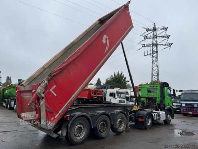 Semi-remorque benne SCHMITZ CARGOBULL Kippmulde/Alu/24m3/Liftachse/Plane/TÜV+SP2026
