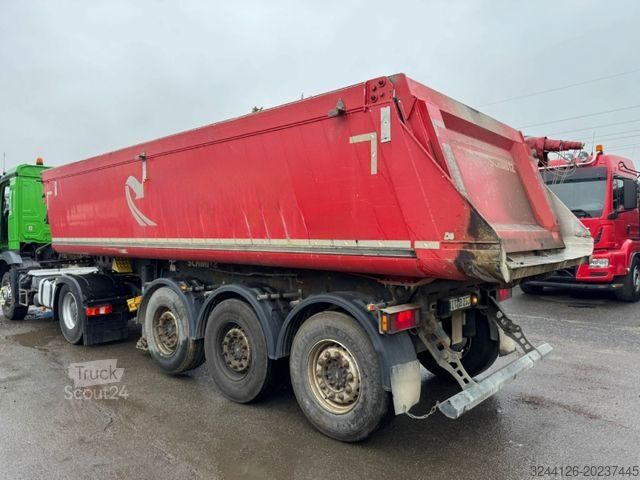 Semi-remorque benne SCHMITZ CARGOBULL Kippmulde/Alu/24m3/Liftachse/Plane/TÜV+SP2026