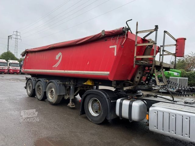 Semi-remorque benne SCHMITZ CARGOBULL Kippmulde/Alu/24m3/Liftachse/Plane/TÜV+SP2026