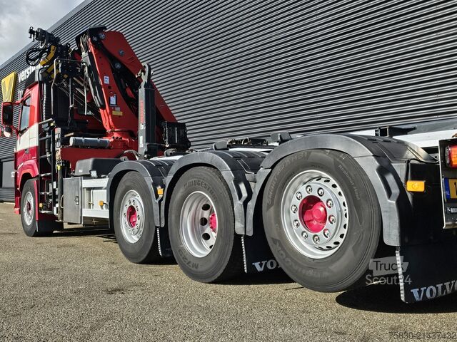 Crane truck Volvo FM 420 8x2 / HIAB HOOKLIFT + 30 t/m CRANE - KRAN