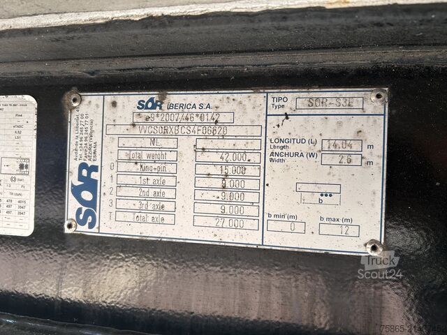 Transport réfrigéré/congélé Krone SOR Iberica SOR-S3E / Carrier Vector 1550 / Fri...