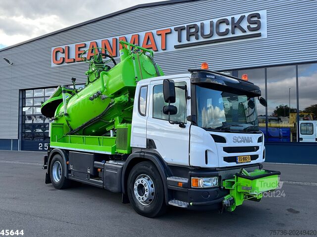 Véhicule aspirant Scania P 280 Euro 6 Koks Kolkenzuiger Just 145.856 km!