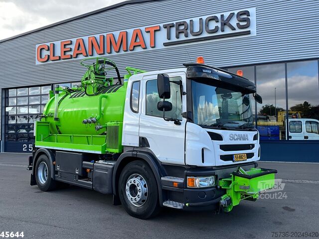 Véhicule aspirant Scania P 280 Euro 6 Koks Kolkenzuiger Just 145.856 km!