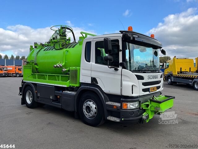 Véhicule aspirant Scania P 280 Euro 6 Koks Kolkenzuiger Just 145.856 km!