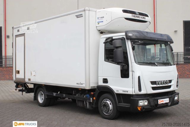 Kühltransporter IVECO ML 75 E19 Tiefkühlkoffer LBW Seitentür Coolslide