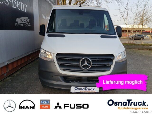 Pick-up bestelwagen MERCEDES-BENZ Sprinter 314 CDI DOKA Pritsche/Plane Klima,Tempo