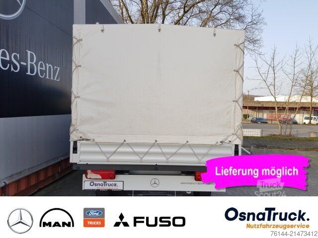 Pick-up bestelwagen MERCEDES-BENZ Sprinter 314 CDI DOKA Pritsche/Plane Klima,Tempo